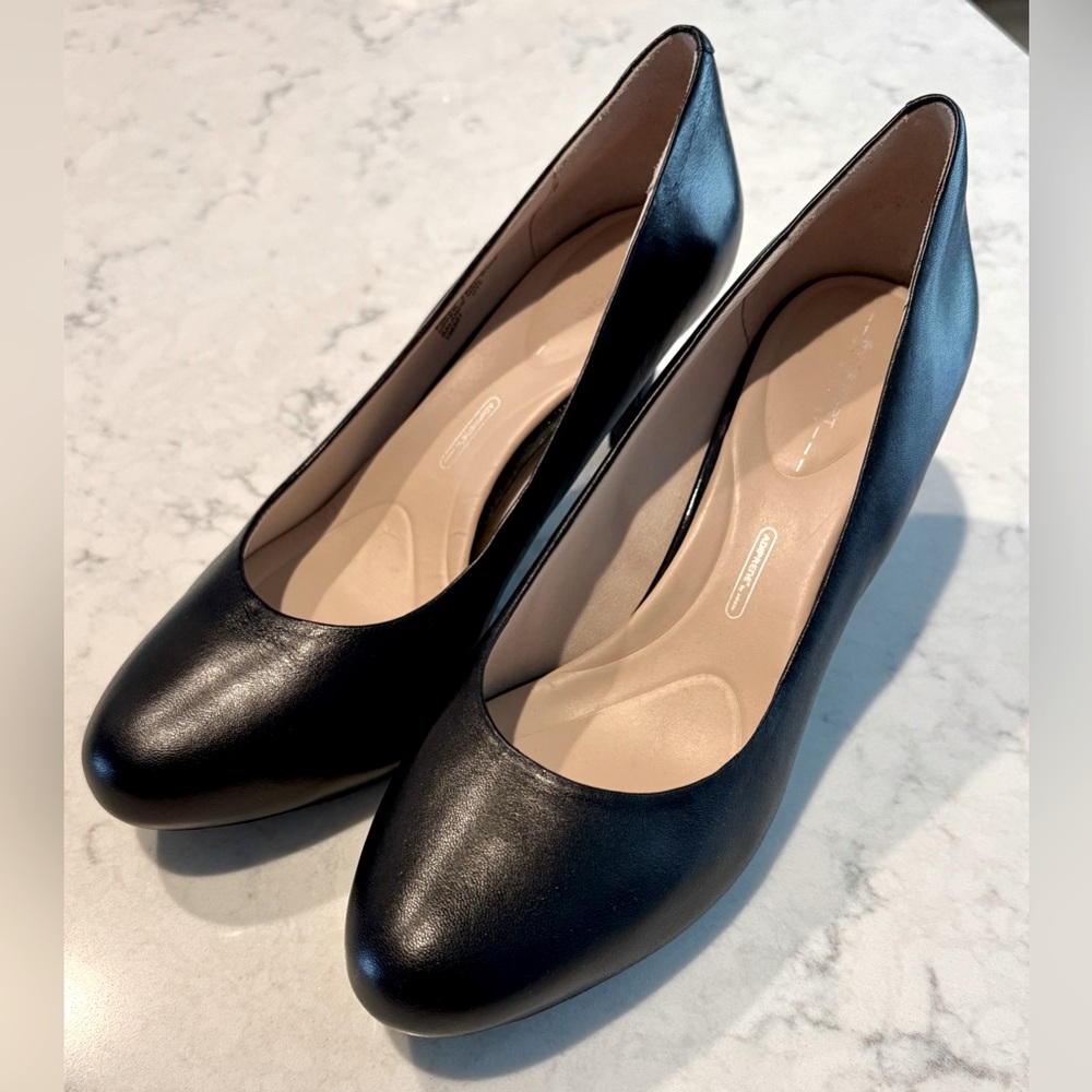 Rockport Walkability Black Leather Heels Women’s US 9 - Picture 3 of 7
